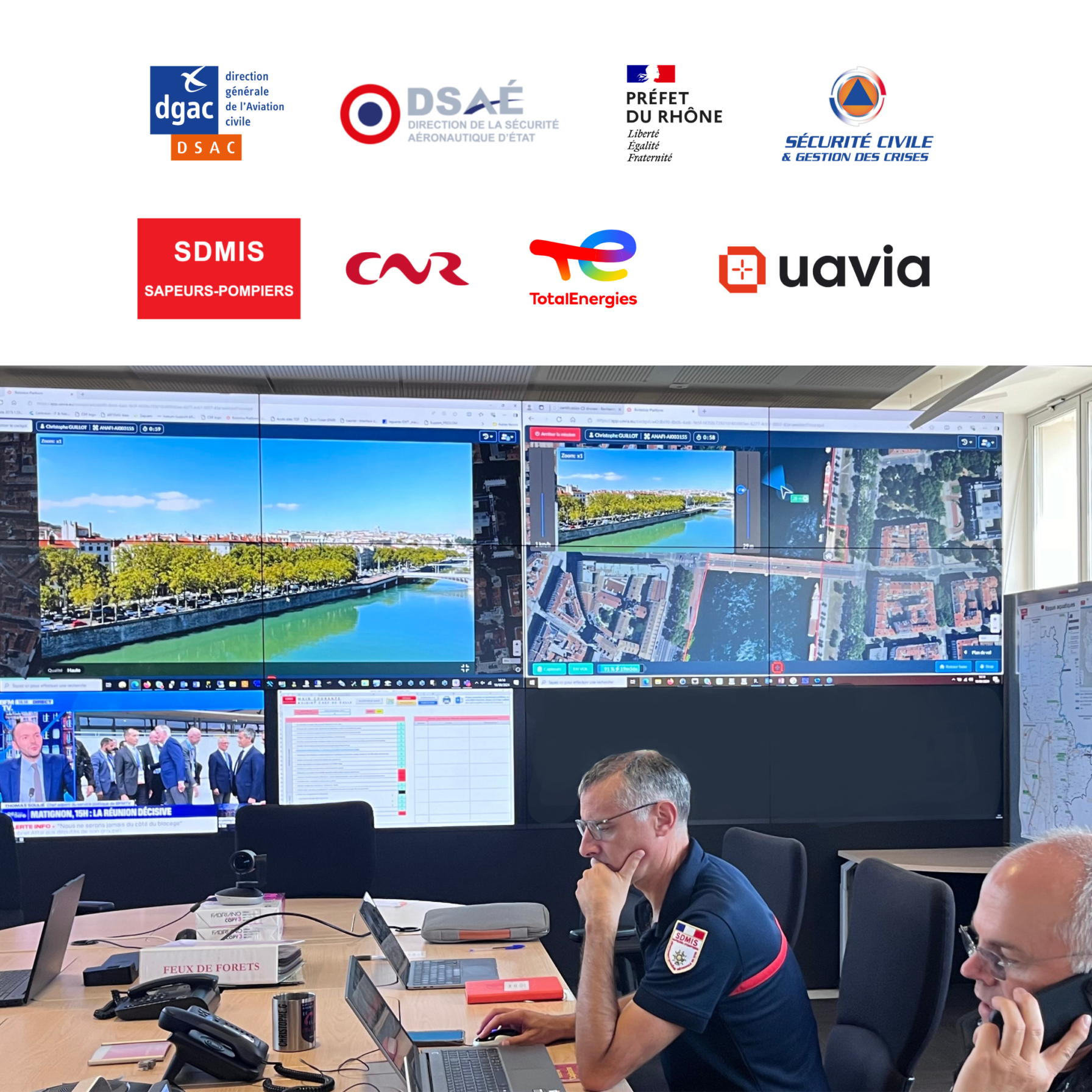 SDMIS UAVIA Autorisation d'exploitation drone autonomes CTA centre traitement des appels
